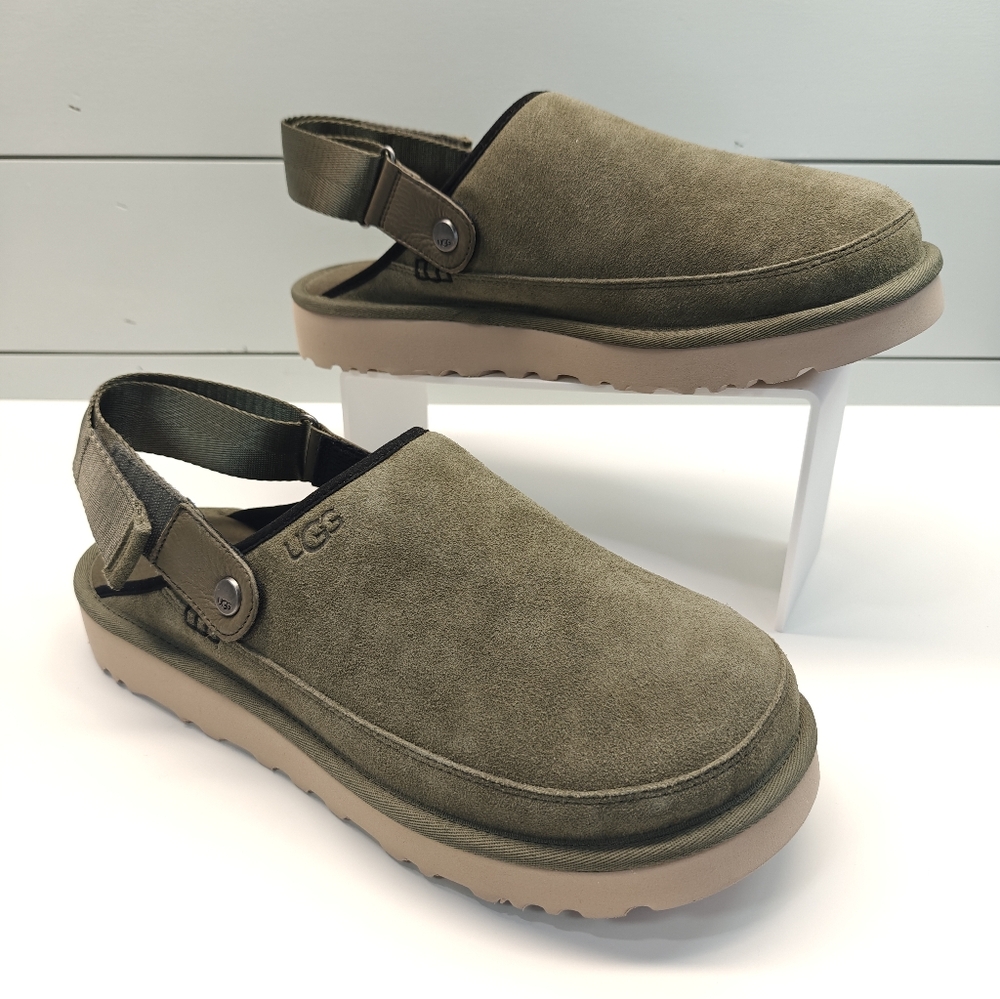 UGG Goldencoast Moss Green Suede Comfy Clogs Sandals Slippers Mule size Men's 13